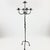Hand Forged Iron Floor Candelabra 49″ (124cm) Antique Copper Patina 5-Arm Spiral Vine Stem Candle Holder Gothic Decor For Sale - Image 10 of 10