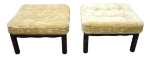 Set of Mid-Century Footstools, 1970s