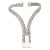 Vintage j.p. Coutrel Sterling Silver v Necklace, French For Sale