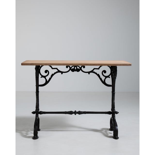 Cast Iron Bistro Table, Antique, France, Early 20th Century For Sale - Image 14 of 18