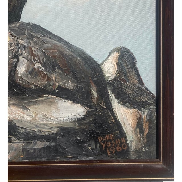Oil on Canvas, MCM 1960: Weathered, Sculpted Ancient Tree on Granite Outcrop, Signed Yoshii For Sale In San Francisco - Image 6 of 7