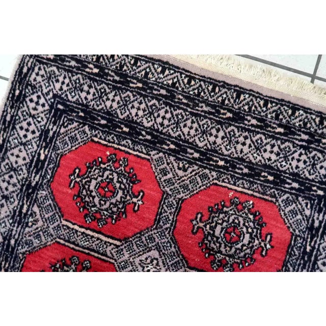 1970s Handmade Vintage Uzbek Bukhara Rug 2.7' X 4.1' For Sale In New York - Image 6 of 12