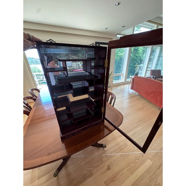 Mid 20th Century Chinese Rosewood Curio Display Cabinet For Sale - Image 16 of 16