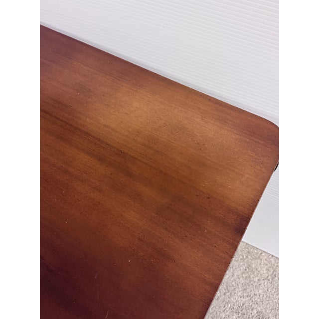 Antique Empire Style Library Pedestal Table + Drawer For Sale In San Francisco - Image 6 of 12