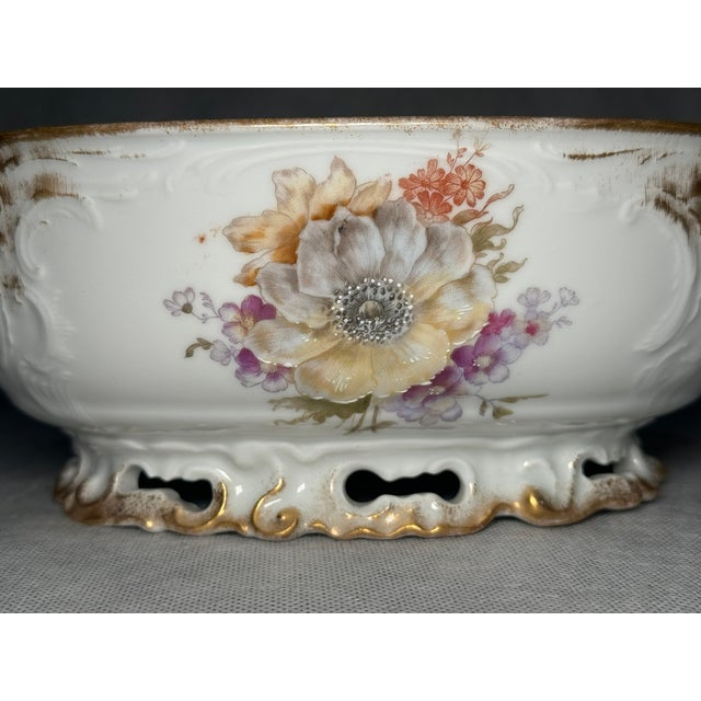 Hand-Painted Porcelain Bowl from Wessel Porzellanmanufaktur, 1900s For Sale - Image 6 of 11