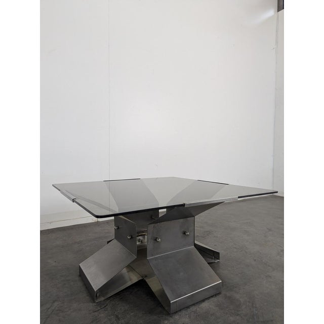 Square Coffee Table by François Monnet for Kappa, in Very Good conditions. Designed 1970 to 1979