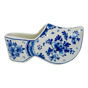 Mid 20th Century Hand-Painted Delft Shoe