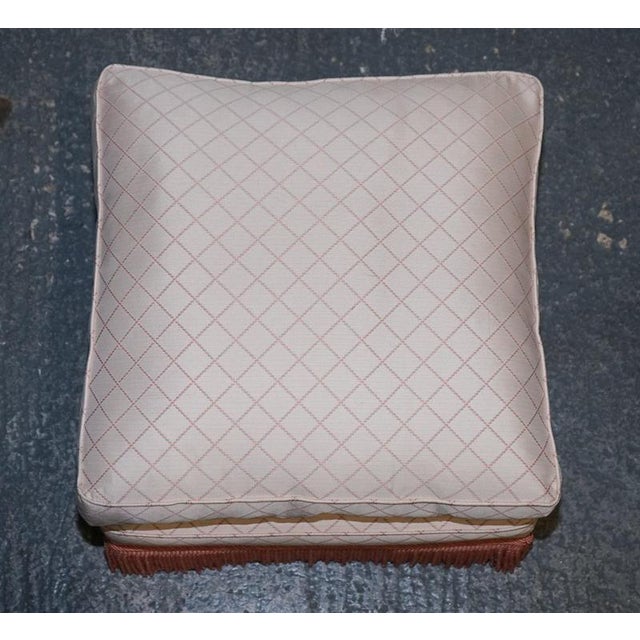 Set of English Country House Feather Filled Lounge Chair and Ottoman For Sale - Image 17 of 18