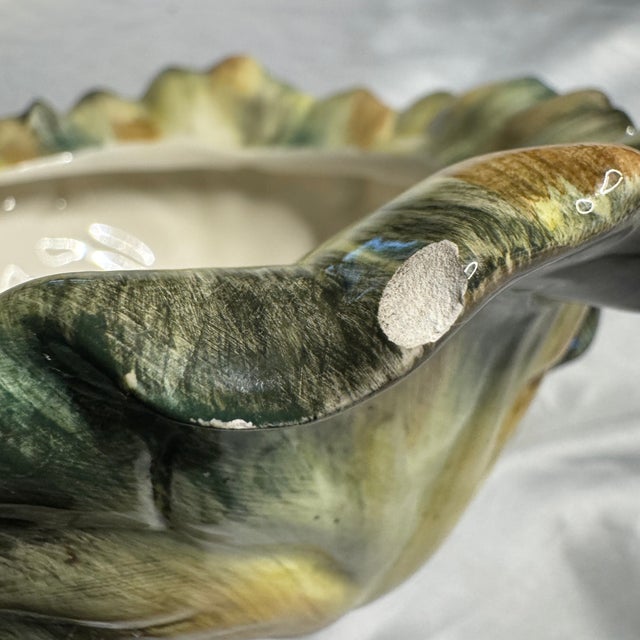 Vintage Kaldun & Bogle Majolica-Style Cabbage Ceramic Tureen For Sale - Image 10 of 10