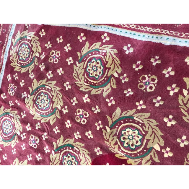 Vintage Aubusson Hand Tufted Rug, 1980s For Sale - Image 6 of 15