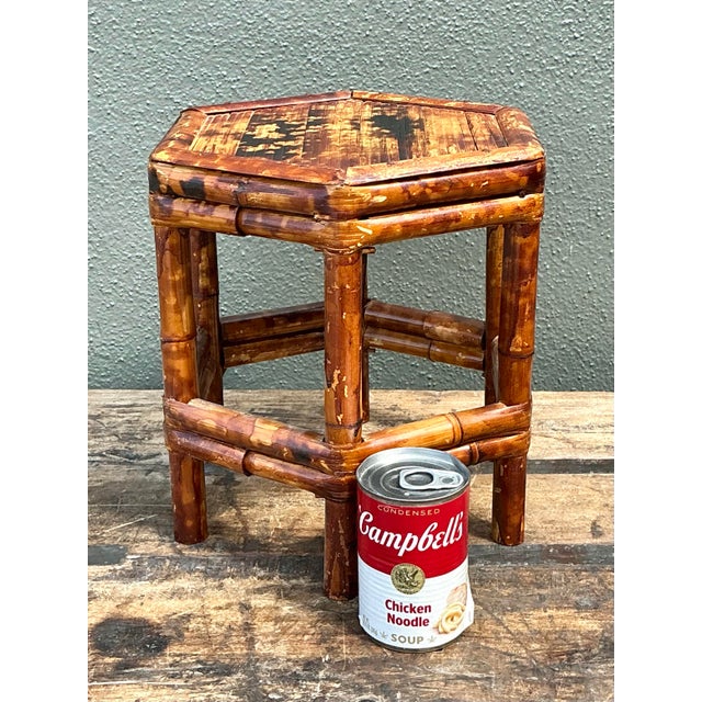 Vintage Tortoise Bamboo Orchid Stand For Sale - Image 11 of 12