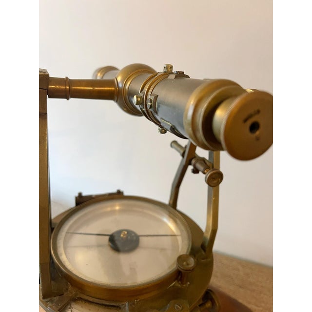 Industrial Antique W. & l.e. Gurley Brass Surveyor’s Transit, Troy Ny, Circa 1890–1905 For Sale - Image 3 of 9