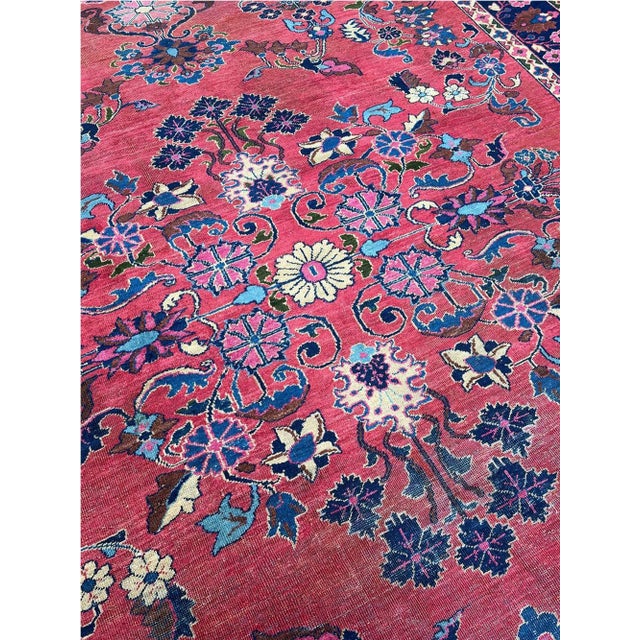 1920s Old Lilihan Design Persian Area Rug - 9'0" X 12'0" For Sale - Image 11 of 11