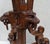 Renaissance Revival Carved Ringed Lion Head Plant Stand Display, 1940s For Sale - Image 11 of 17
