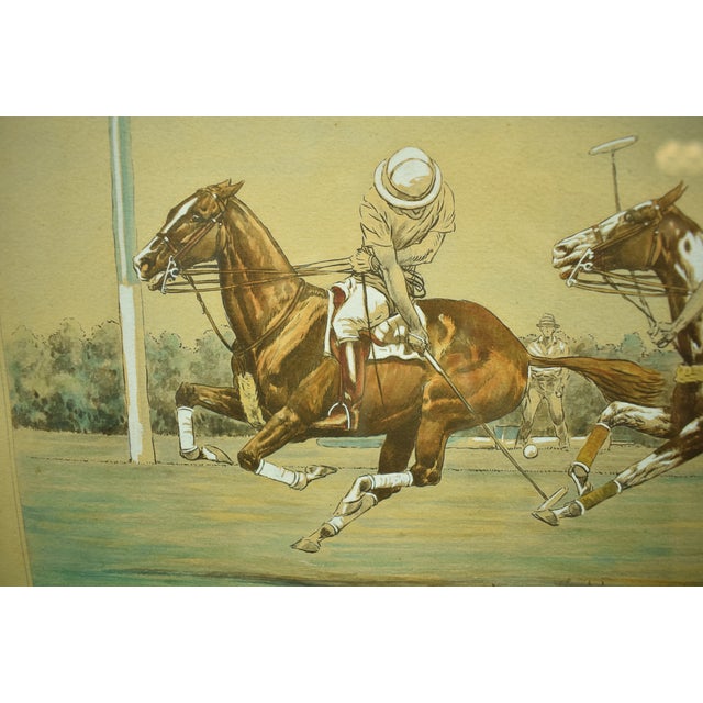 "The Goal" American Polo Scenes 1930 by Paul Brown for the Derrydale Press Reproduction For Sale - Image 9 of 10