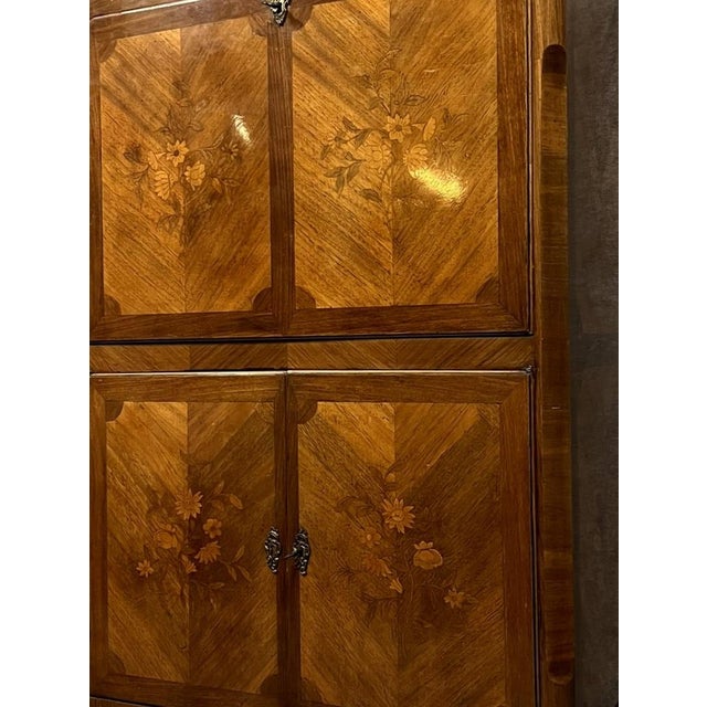 Louis XV Style Marquetry Drop-Front Secretaire, 1900s For Sale - Image 5 of 12