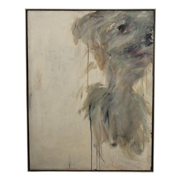 Expressionistic Portrait, 1960s, Paint on Board, Framed For Sale