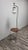 Brown Mid-Century Floor Lamp in Glass and Metal For Sale - Image 8 of 11
