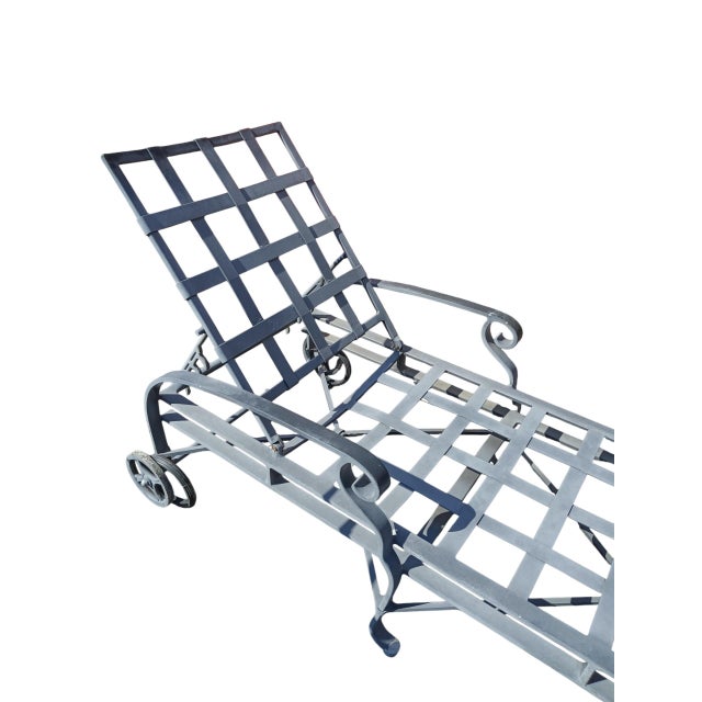 Victorian 1990s Elevate Your Outdoor Living Space With a Pair of Iconic Brown Jordan Florentine Lounge Chairs. For Sale - Image 3 of 7