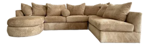 Vintage Kreiss Boucle Chenille Sectional Sofa