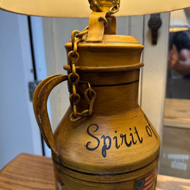 Gold 1976 Spirit of America 200th Anniversary Table Lamp For Sale - Image 8 of 12