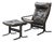 Set of Vintage Siesta Chair with Ottoman by Ingmar Relling for Westnofa, 1960s For Sale