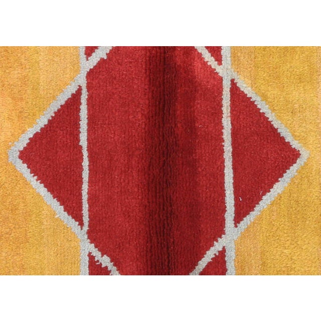 Vintage Turkish Tulu rug handwoven with lustrous Angora wool on a wool kilim foundation in Central Turkey's Konya region....