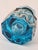 Antique Art Deco French Inkwell in Blue Faceted Glass, 1920 For Sale - Image 6 of 10