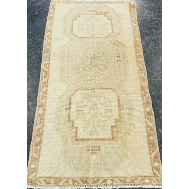 Turkish Mini Rug Oriental Hand Knotted Vintage Rug 1'8" x 3'3" #20762 Explore a curated collection of hallway runners,...