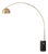 Iconic 95" Arc Floor Lamp - Mid-Century Modern, Weathered Brass, Black Marble Base For Sale