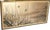 Beautiful Japanese painted 4-panel byobu (folding screen) depicts Blossoming Sakura and two Mejiro Birds (Japanese White-...