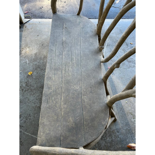 Vintage Artemis Faux-Bois Bench For Sale In Chicago - Image 6 of 12