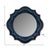 Ethan Round Scalloped Mirror Navy For Sale - Image 11 of 11