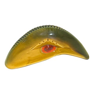 Vintage Mid-Century Modern Maurice of California Ceramic Boomerang Ashtray For Sale