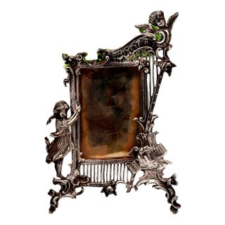 Silver Frame with Reliefs For Sale