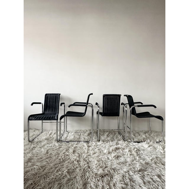 Bauhaus D20 Chairs by Jean Prouvé for Tecta, 1990s, Set of 4 For Sale - Image 3 of 7