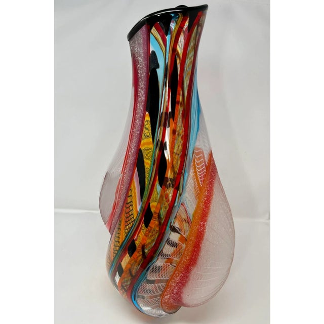 Early 21st Century Murano Vase by Schiavon For Sale - Image 5 of 12