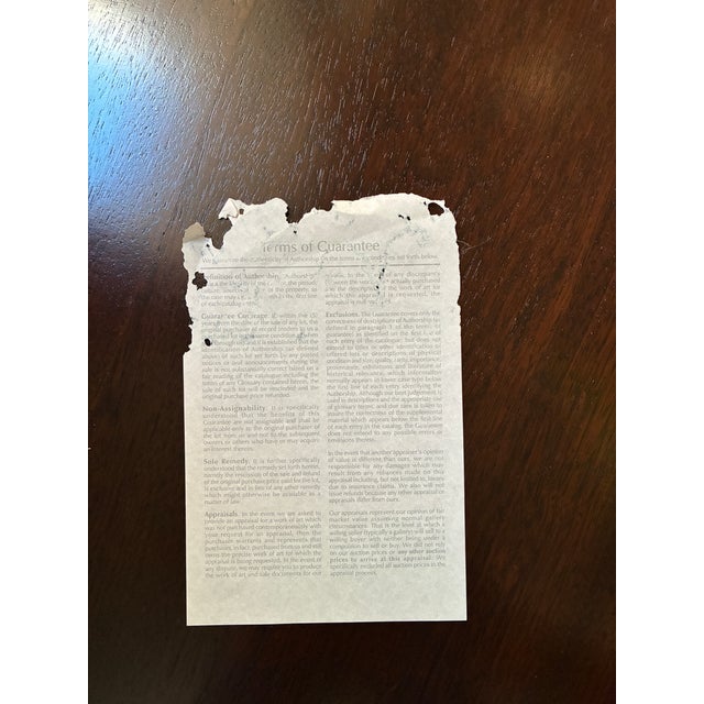 Green “The Last Performance,” by Barbara Wood, 1996 Signed Serigraph, Framed For Sale - Image 8 of 8