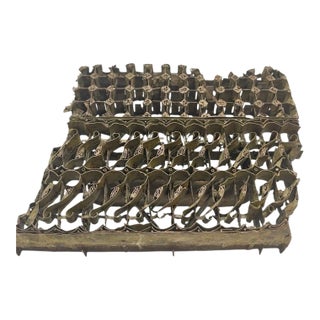 Antique Indonesian Copper Batik Textile Stamp, Tjap For Sale