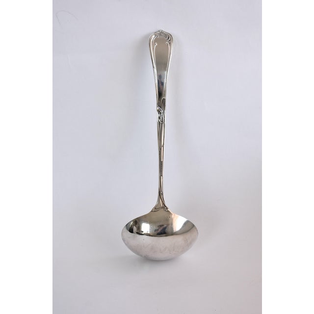 1900s Reed & Barton Art Nouveau Pat Sep. 20 1904. Silverplated Ladle 12" Ernest Meyers For Sale - Image 15 of 17