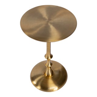 Givanna Metal Accent Table, Gold For Sale