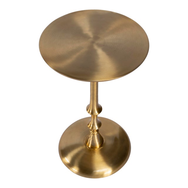 Givanna Metal Accent Table, Gold For Sale