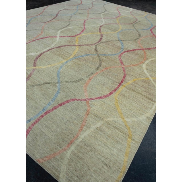 Turkish Turkish Oushak Rug 12'5" x 15'7" #18592 For Sale - Image 3 of 8