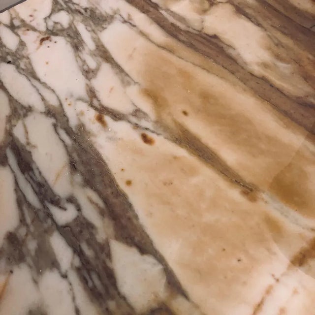 Mid-Century Italian Modern Style Siena Marble & Solid Birchwood Sideboard For Sale - Image 13 of 18