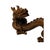 6" Oriental Brown Wood Carved Fengshui Decorative Dragon Figure For Sale In San Francisco - Image 6 of 8
