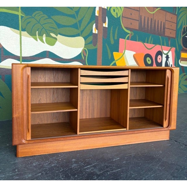 Brown Mid Century Danish Modern Teak Hutch For Sale - Image 8 of 18