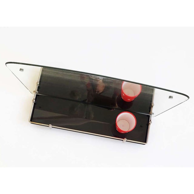 Mid-Century Modern Mid-Century Modern Bathroom Mirror with Shelf, 1950s For Sale - Image 3 of 11