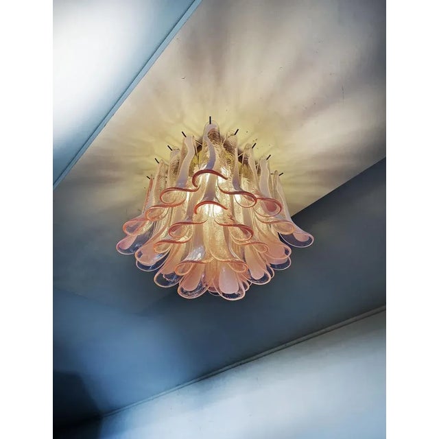Murano Petal Ceiling Lamp, 1990s For Sale - Image 10 of 12