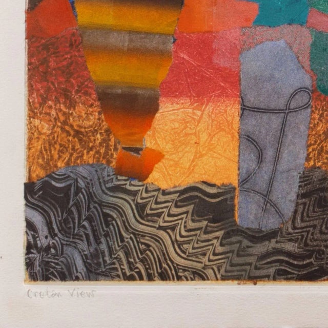 'View of Crete' by Douglas McClellan, 1988; Abstract Monotype, California Artist, Sfmoma, Lacma and Metropolitan Museum For Sale - Image 4 of 12