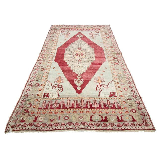 Washed out vintage rug from Konya region of Turkey. Approximately 50-60 years old. In very good condition